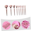 Minkissy 9-Piece Gold Makeup Brush Set Long Handles Portable Powder