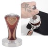 Colorful Wood Coffee Flat Tamper Stainless Steel Base Powder Hammer
