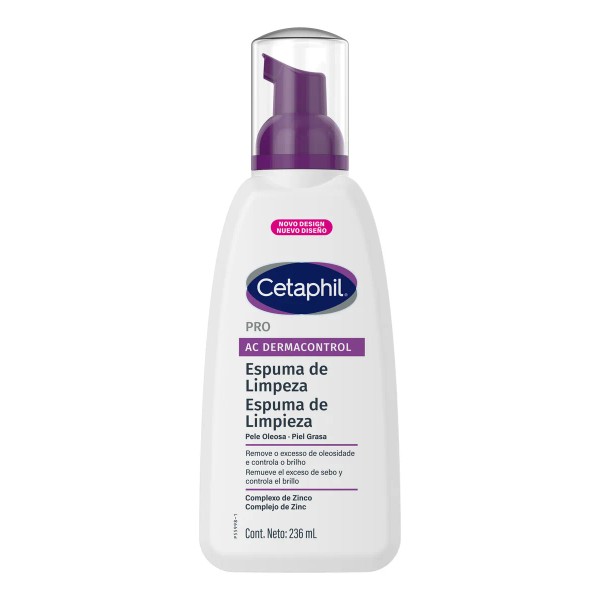 Espuma De Limpieza Cetaphil Pro Ac Dermacontrol De 236ml