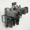 BOOMSTICK 4 Gun Handgun Black Vinyl Coated Pistol Wall Mount