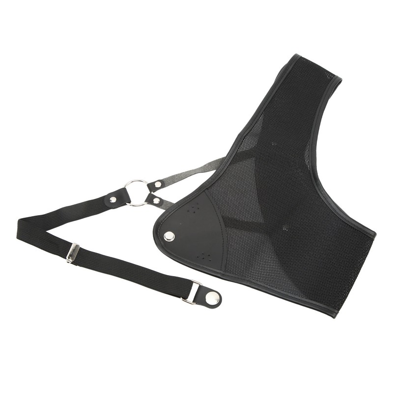 Archery Chest Guard Black PET And Cowhide Hunting Chest Protector