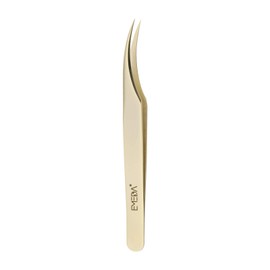 EMEDA Eyelash Tweezers Eyelash Tweezers for Eyelash Extension Professional Golden Precision Tweezers Individual Eyelash Tweezers Set 3D 5D 6D Volume Eyelash Extension Tweezers