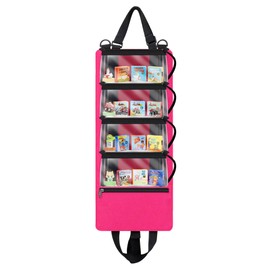 Bag for Little Tikes Story Dream Machine Books, Hold Up to 4 Characters and 12 Books, Compatible with Tonies Characters (Pink)