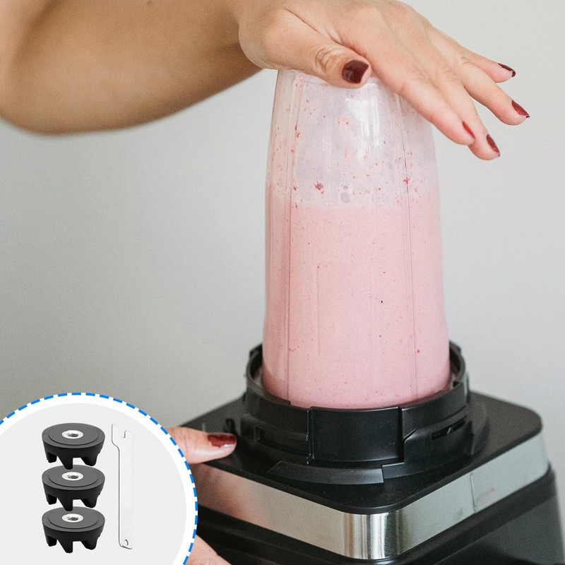 GLADFRESIT 3Pack Blender Coupler, Rubber Gear Spanner 9704230 Replacement Couplings