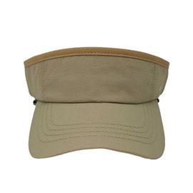 Fits Y’All Performance Nylon Visor: Adjustable, Lightweight, Durable, Quick-Dry, Water Repellent for Men, Women, and Unisex (US, Alpha, One Size, Light Khaki)