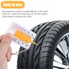 Prasacco 4 Pcs Tyre Tread Depth Gauge, 0-20 mm Tyre