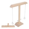 Hook and Ring Game Beautiful Wooden Interactive Desktop Toss Game