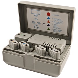 Simran PG3 50-Watt - 1600-Watt World Travel Voltage Converter/International Plug Adapter Kit for Foreign Travel to 220V/240V Countries, Ivory