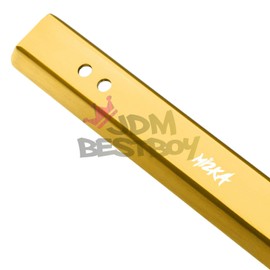 JDMBESTBOY Universal Gold Aluminum Front Bumper License Plate Bracket Relocator Mount Holder Bar