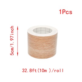 Lilaly 2 inches x 32 feet Wood Grain Repair Tape,Wood Grain Tape,Widely Used for Tables, Doors, Floor and DIY(Brown Oak)