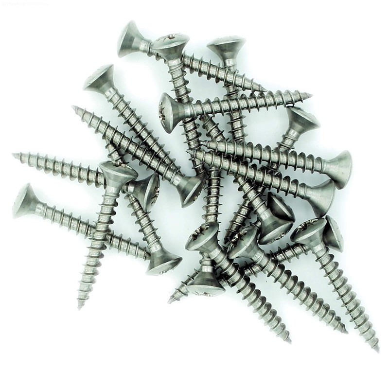 No.10 x 1.6 (5mm x 40mm) Pozi Raised Countersunk Chipboard