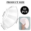 Pack of 50 Transparent Disposable Face Masks, Shower Face Eye
