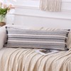 Virexen Boho Lumbar Pillow Cover 14x36 Inch Striped Body Pillow