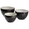 Sango 3-pc. Nova Mixing Bowls, Black