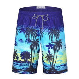 APTRO Men's Swimming Trunks, Long Swimming Shorts, Quick-Drying Board Shorts, Leisure Shorts with Inner Briefs, 2401