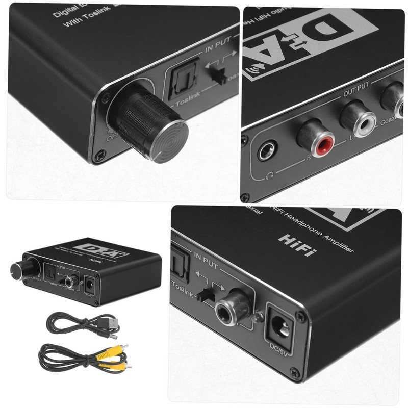 KICHOUSE Optical to Digital Audio Converter Analog to Digital Adapter
