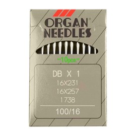 Weddecor Organ Foot Sewing Machine Needles, for Household Sewing Machine, Janome, Juki, Singer, Bernina, Pfaff, Needles Size SY3355 DPX17 16/100, 10pcs