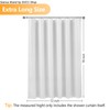 Seenus 72 x 78 inch Extra Long Fabric Shower Curtain