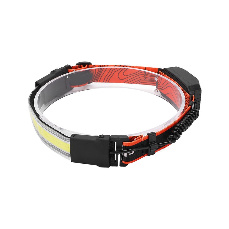 USB Rechargeable LED Headlamp Waterproof Outdoor Red Light Warning Head