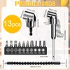 Oneroomone 13 Pieces Adapter for Angle Screwdriver, 105 Degree Angle