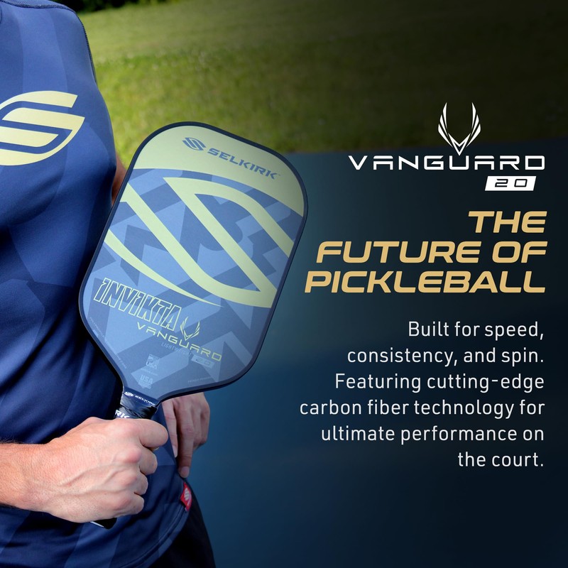Selkirk Sport Vanguard 2.0 Pickleball Paddles | Carbon Fiber Pickleball