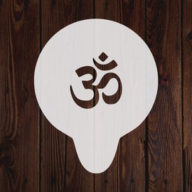 Ohm Om Aum Stencil. Flexible Mylar Durable Reusable Stencils For Decorating Baking Or Crafts