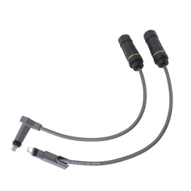 Dpofirs 2 Adaptadores SPX a RJ45, Cable Ethernet Impermeable IP68 de 1200 Mbps, SPX Macho a RJ45 Hembra, Adaptador de Extensión Ethernet para Enrutador de Gen2
