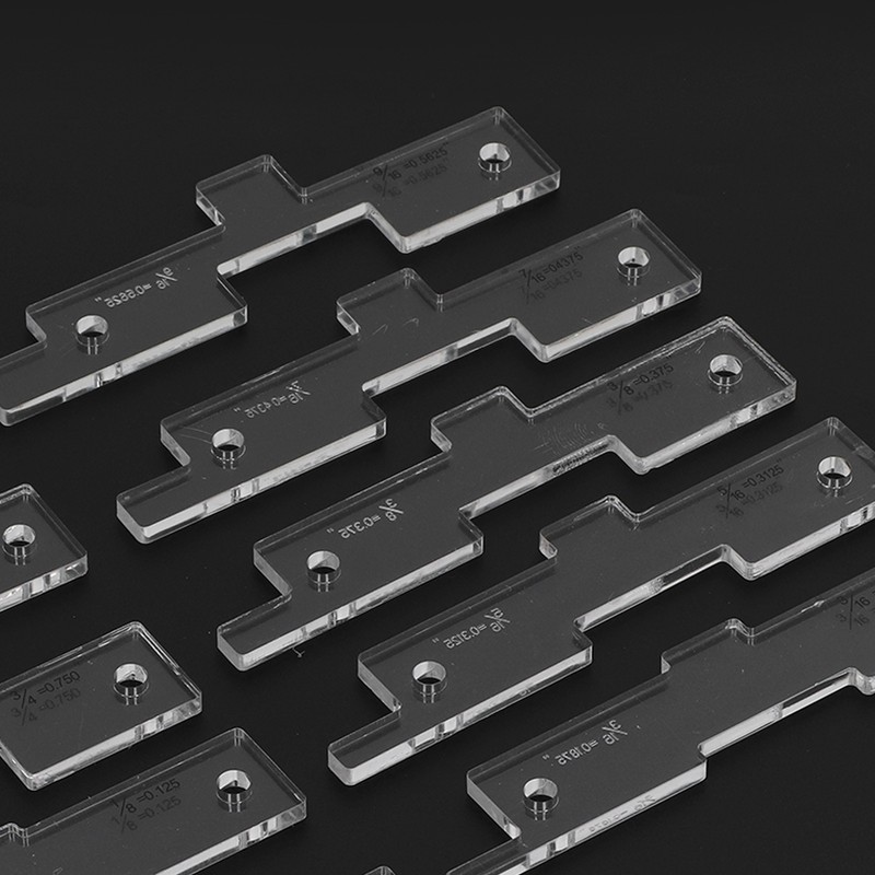 10PCS Router Table Set Up Bars Transparent Acrylic High Accuracy