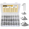 Hakkin Nuts and Bolts 1080Pcs M2 M3 M4 Hex Socket