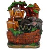 Table top Elephant & Trees 10" Water Fountain Cascading Waterfalls
