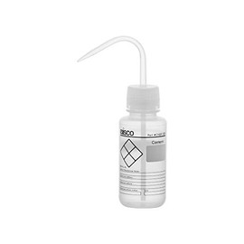 Chemical Wash Bottle, Blank Labels, 250ml - Wide Mouth, Self Venting, Low Density Polyethylene - Performance Plastics by Eisco Labs
