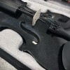 Unbranded 4/4 Full Size Black Violin with Case, Bow and