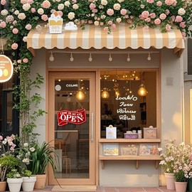 Open Close Sign, Wooden Open Sign, Double-Sided Sign Board, Business Sign, Wooden Hanging Sign Plate, Shop, Restaurant, Bar, Cafe, Sales Sign, White, Black, Red, 3 Colors (Red)