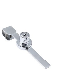 Boxonly Sliding Door Ratchet Lock Zinc Alloy Single Opening Window Lock Display Cabinet with Key Glass Door
