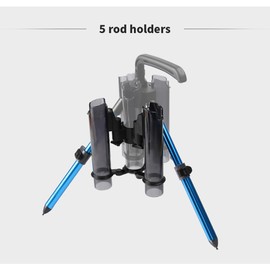 Fishing Rod Holder 3-Tude,Portable Fishing Rod Holder Fishing Pole Stand Holds Vertical Rod Rack Up to 3 Rods, Outdoor Fishing Gear Equipment Organizer,Safely for All Fishing Rods or Combos