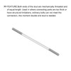 METALLIXITY Double Threaded Stud Bolt Rod Bolt M4 Screw 80mm