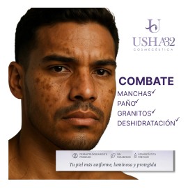 Kit Anti-manchas Hombres Usha32: Limpieza, Sérum Y Protector