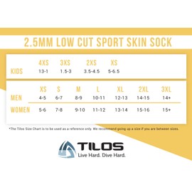 (2XS - Size 1-3, Black) - Tilos Sport Skin Socks for Adults and Kids, Protect Against Hot Sand & Sunburn for Water Sports & Beach Activities