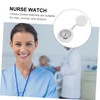 Gatuida Nurse Table Retractable Nursing Clock Nurse Accessories Lapel Watch