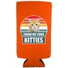 Show Me Your Kitties Slim Can Coolie (2 Pack, Orange)