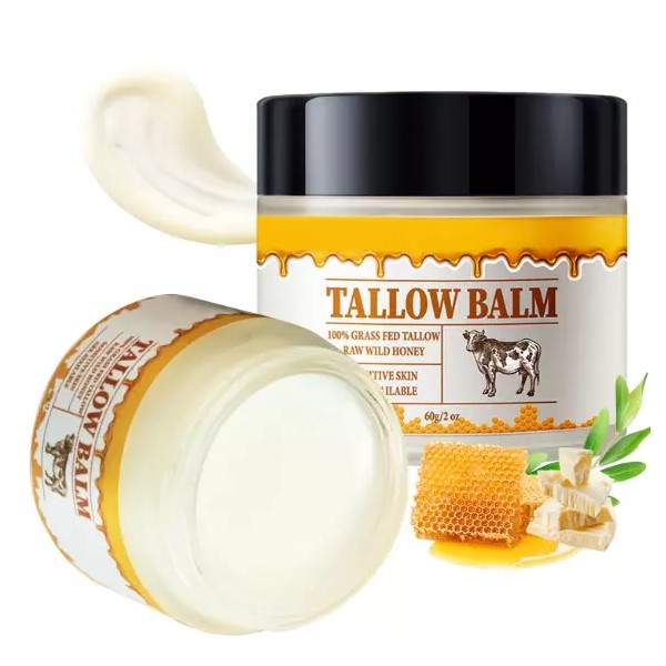 Beef Tallow for Skin -Organic Grass-Fed Whipped Beef Tallow and