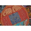 Marubhumi India Floor cotton Ottoman Embellished with Patchwork and Embroidery