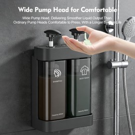 Refillable ABS Wall Mount Shower Soap Dispenser for Shampoo
