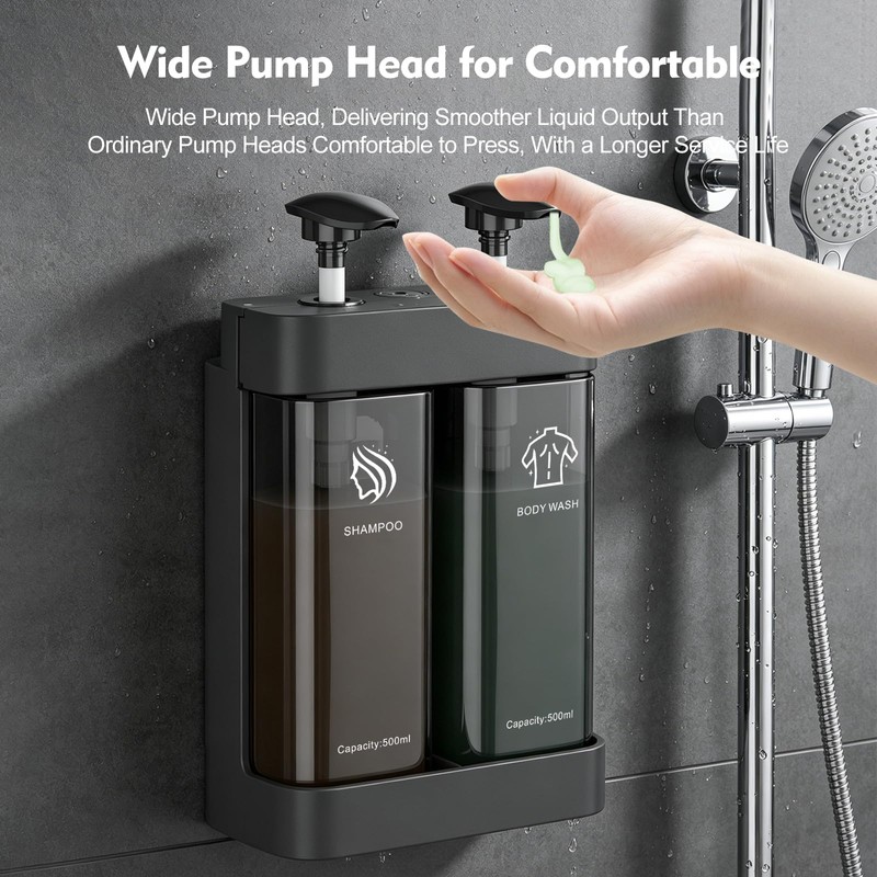 Refillable ABS Wall Mount Shower Soap Dispenser for Shampoo