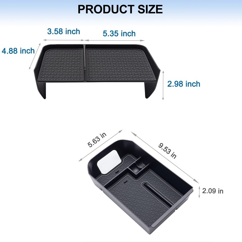 JDMCAR Upgraded Center Console Organizer Compatible with Toyota RAV4 2025