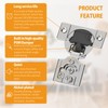 Chibery 10 Pack 5/8" Overlay 4D Soft Close Concealed Hinges