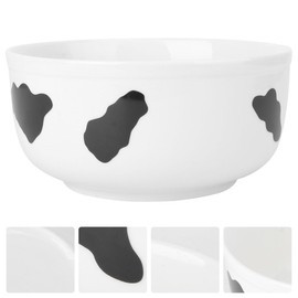 Zerodeko Salad Bowl Dinner Bowl Ceramic Bowl Food Serving Bowl Ceramic Soup Bowls Cow Cookie To Go Salad Containers with Lid Milk Container Household Student Dessert Bowl Ceramics