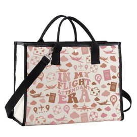 Flight Attendant Gift In My Flight Attendant Era Stewardess Aviation Travel Tote Bag for Cabin Crew Gift (Flight Attendant Era LT CA)