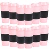 Yisituo Plastic Coffee Cups with Lids, 12 Pack 480ml Reusable