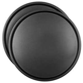 DecorRack 2 Pack 13.2 Inch Non-Stick Pizza Pans, Serving Sheet and Round Baking Tray, Everyday Bakeware (Pack of 2)